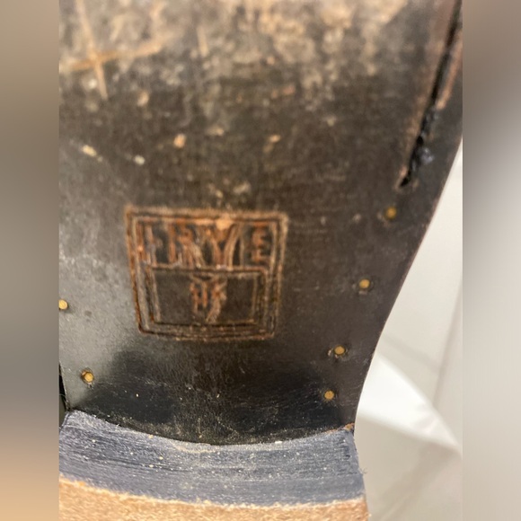 FRYE Melissa Button Back Zip Black Leather Boots Women’s Size 7 - Picture 8 of 17